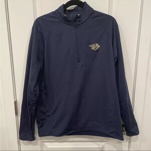Nashville Predators Men’s LW Navy Blue 1/4-Zip Pullover Jacket Size L